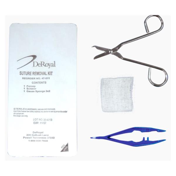 Kit Suture Removal With Baumgartner Needle Holder LF Sterile 50/Case